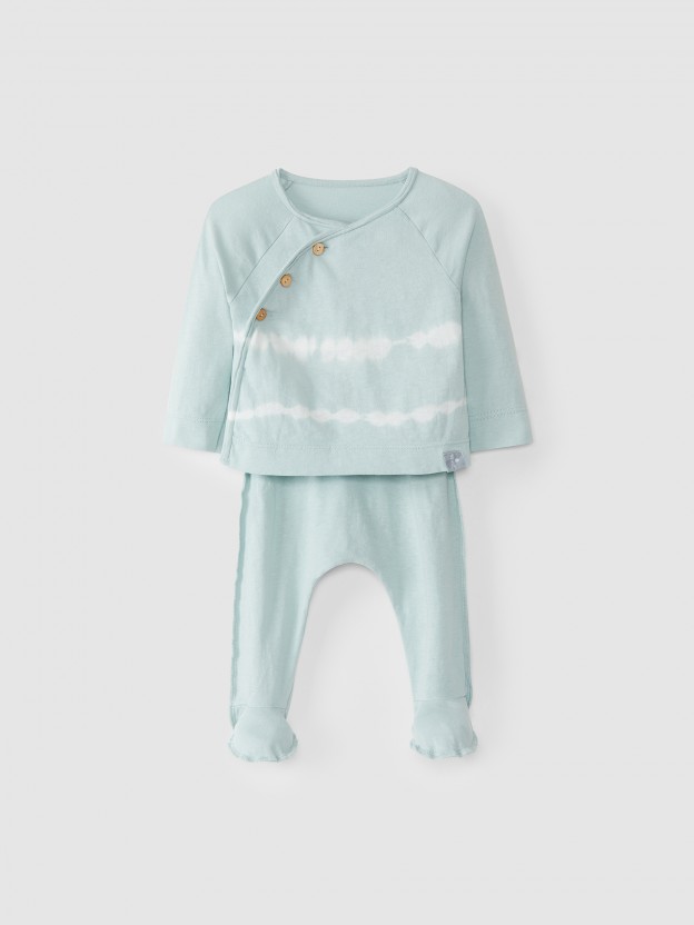 Two-piece tie-dyed set Two-piece tie-dyed set