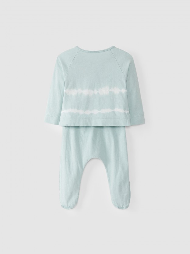 Two-piece tie-dyed set Two-piece tie-dyed set