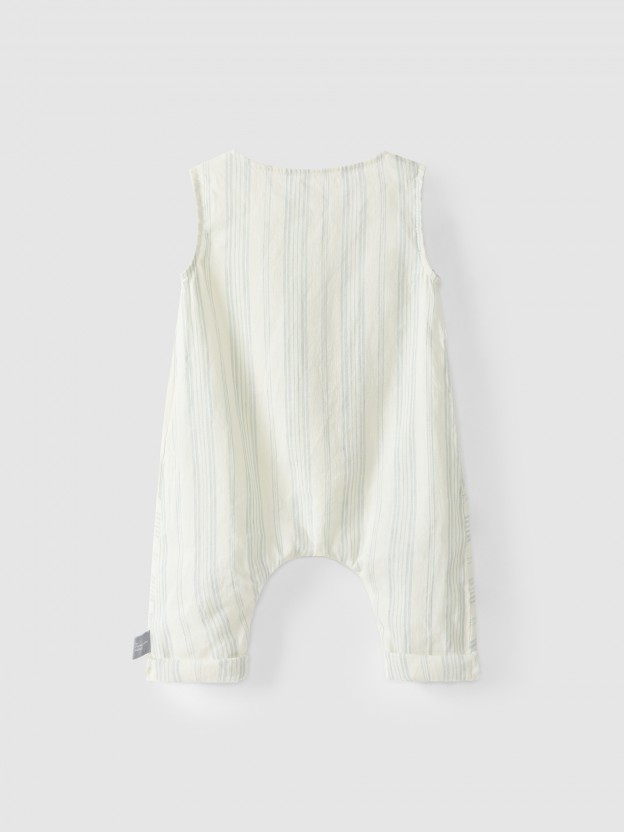 Salopette rayures