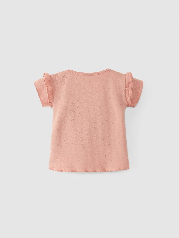 Conjunto de dos camisetas tie-dye y patr�n perforado