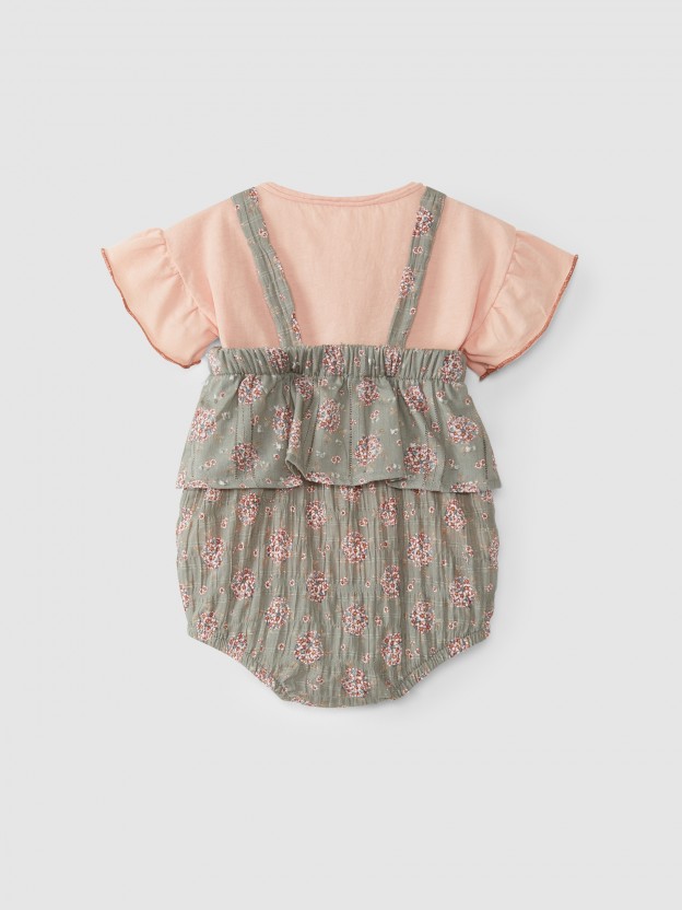 Floral print shortie and T-shirt set