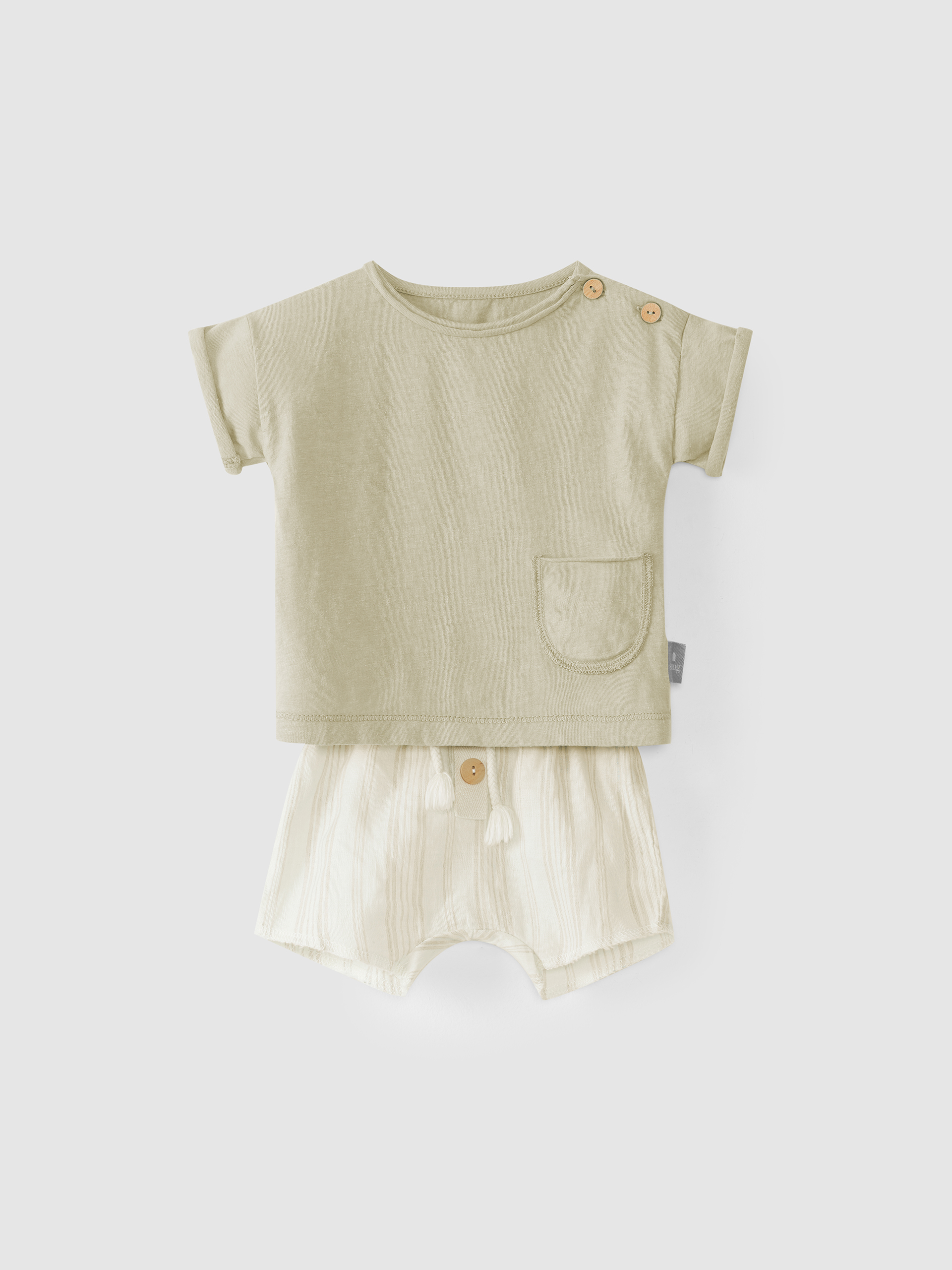 Kit t-shirt et short rayures