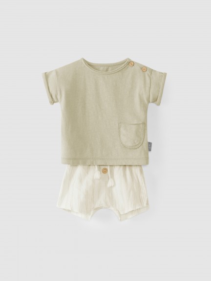 Kit t-shirt et short rayures Kit t-shirt et short rayures