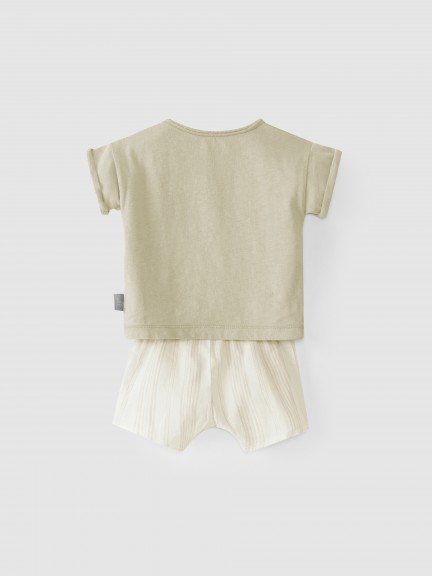 Kit t-shirt et short rayures Kit t-shirt et short rayures