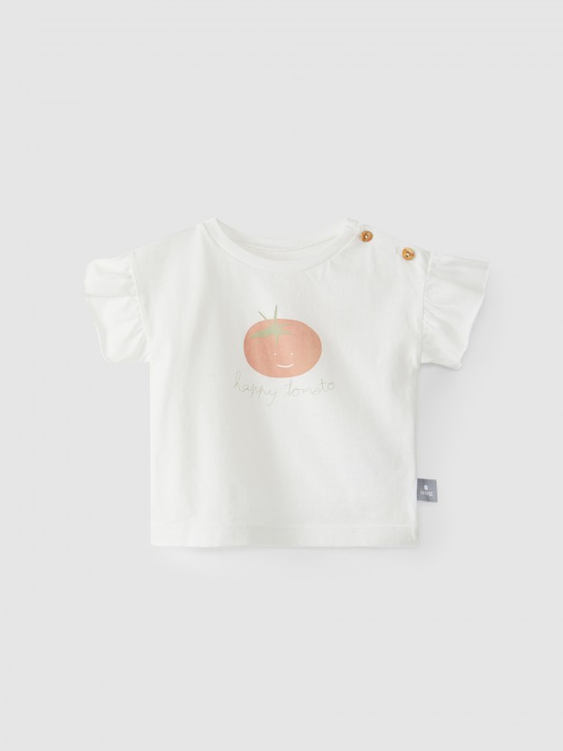 Conjunto de dos camisetas "happy tomato" Conjunto de dos camisetas "happy tomato"