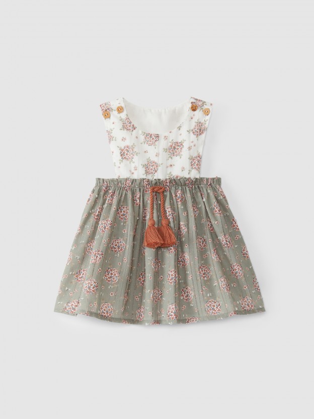 Vestido de tejido plumeti