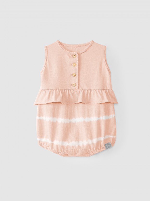 Pelele tie-dye con volantes