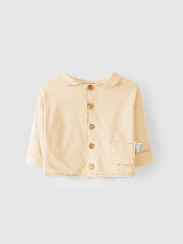 Chaqueta de algod�n con cuello