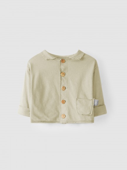 Chaqueta de algodón con cuello Chaqueta de algodón con cuello