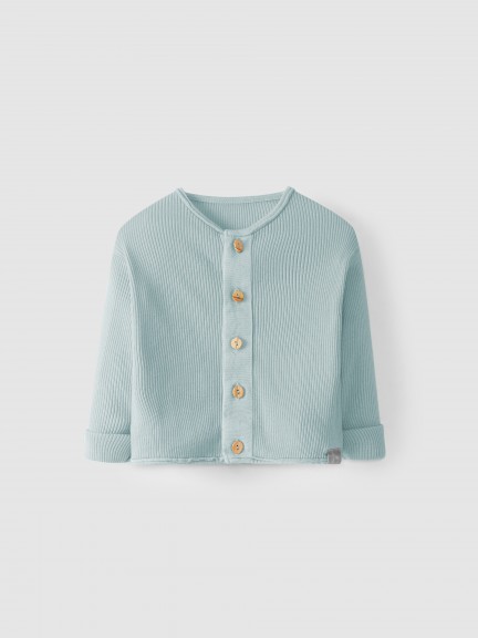 Ribbed organic cotton jacket