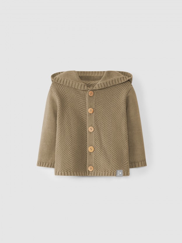 Chaqueta de punto con capucha Chaqueta de punto con capucha