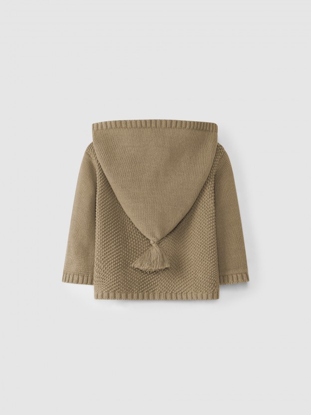 Chaqueta de punto con capucha Chaqueta de punto con capucha
