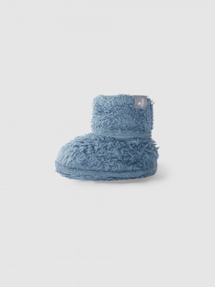 Petites bottes en fourrure en coton biologique Petites bottes en fourrure en coton biologique