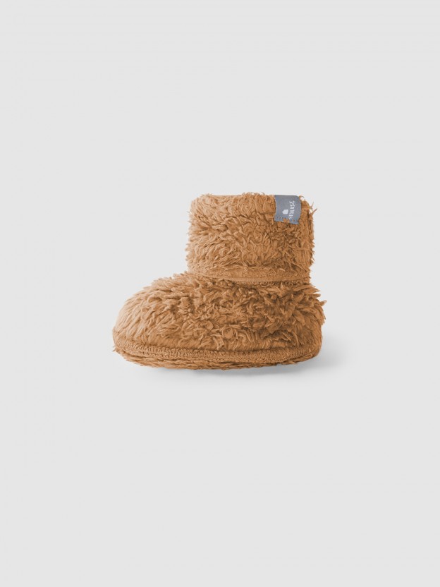 Petites bottes en fourrure en coton biologique