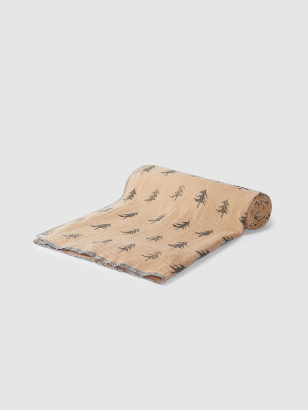 Swaddle en mousseline pins