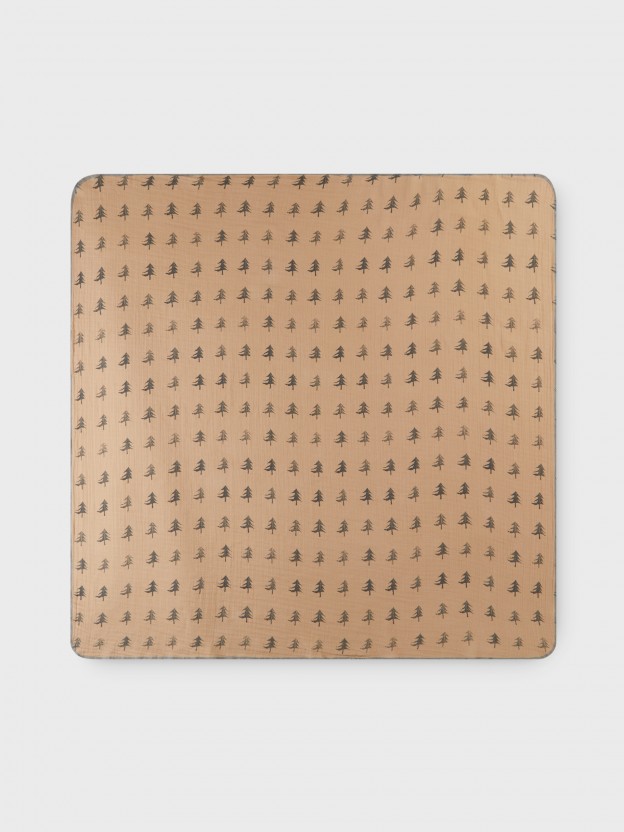 Swaddle en mousseline pins