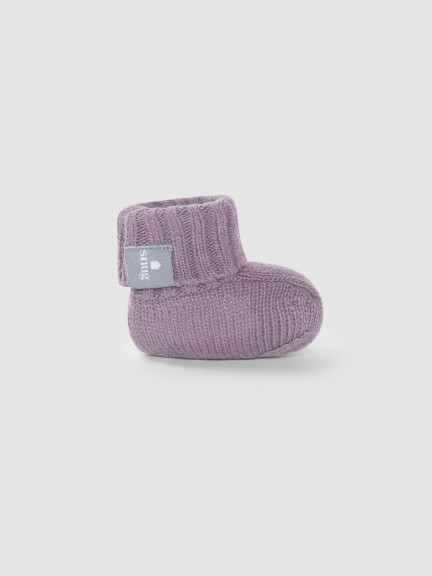 Chaussons tricotés cachemire / mérinos Chaussons tricotés cachemire / mérinos