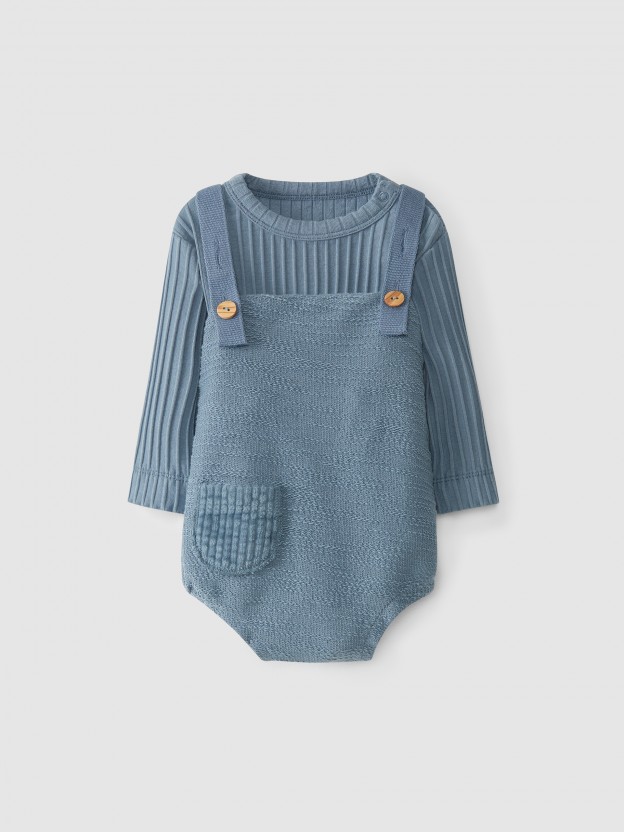 Textured fleece shortie + t-shirt kit Textured fleece shortie + t-shirt kit