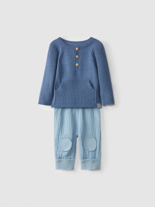 Kit pull cachemire�/�m�rinos et pantalon