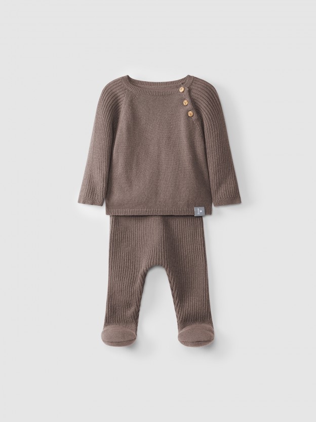 Kit camisola e cal�as tricot