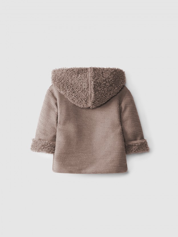 Gilet � capuche coton biologique