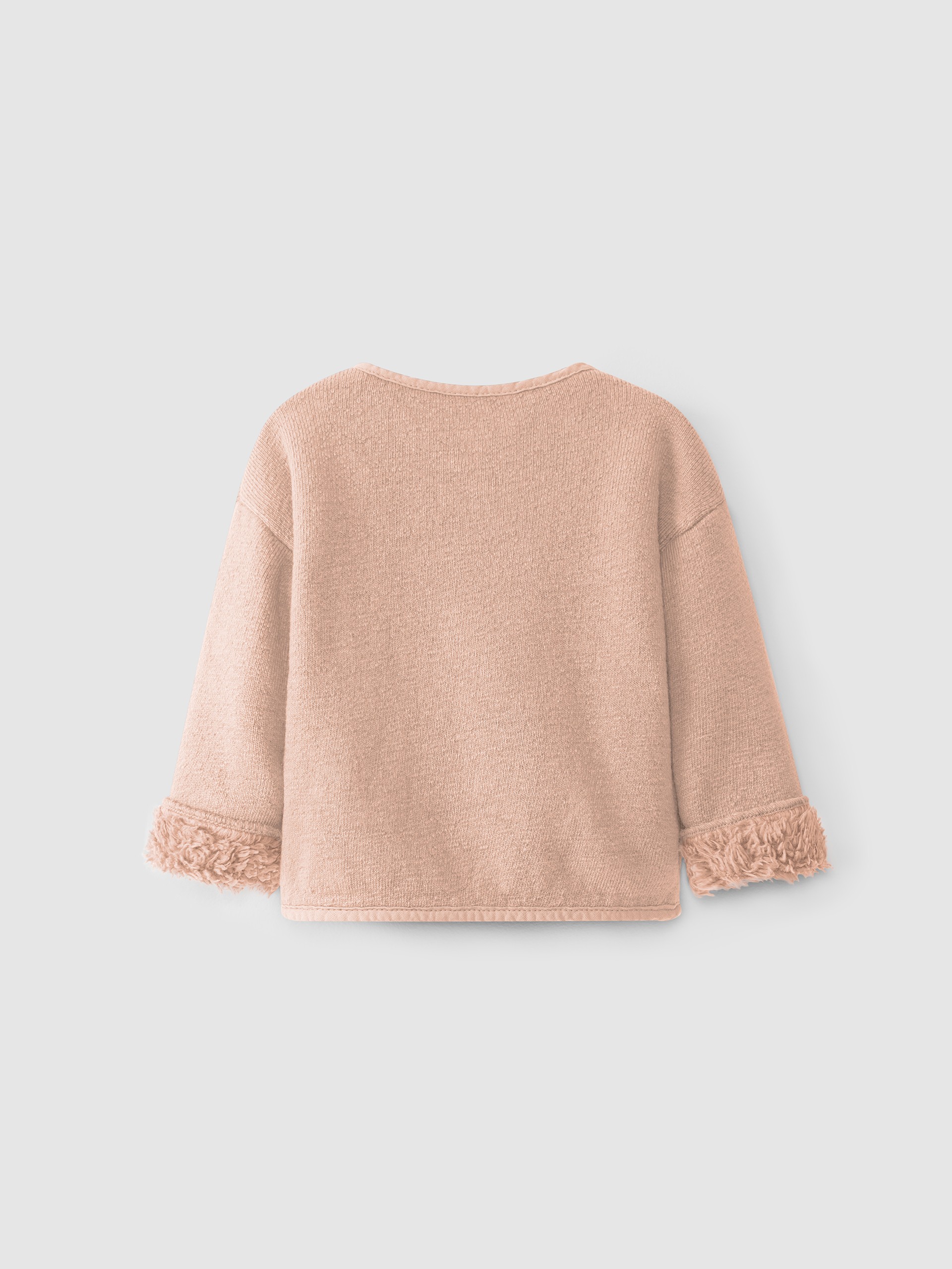 fleece and organic cotton fur coat