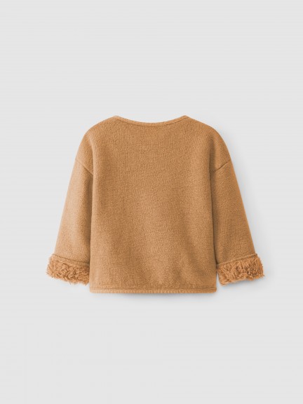 Abrigo de felpa y pelo de algodón orgánico Abrigo de felpa y pelo de algodón orgánico