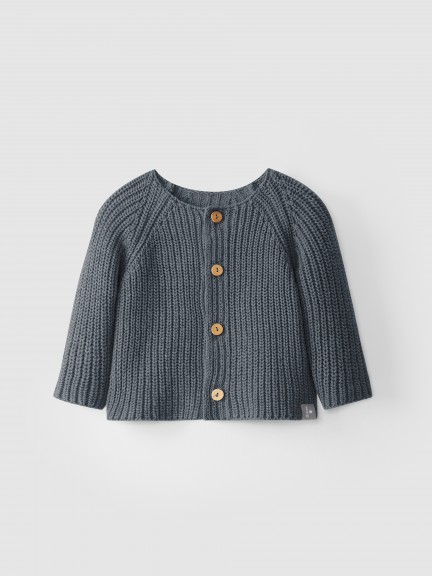 Recycled cotton/wool knitted cardigan Recycled cotton/wool knitted cardigan