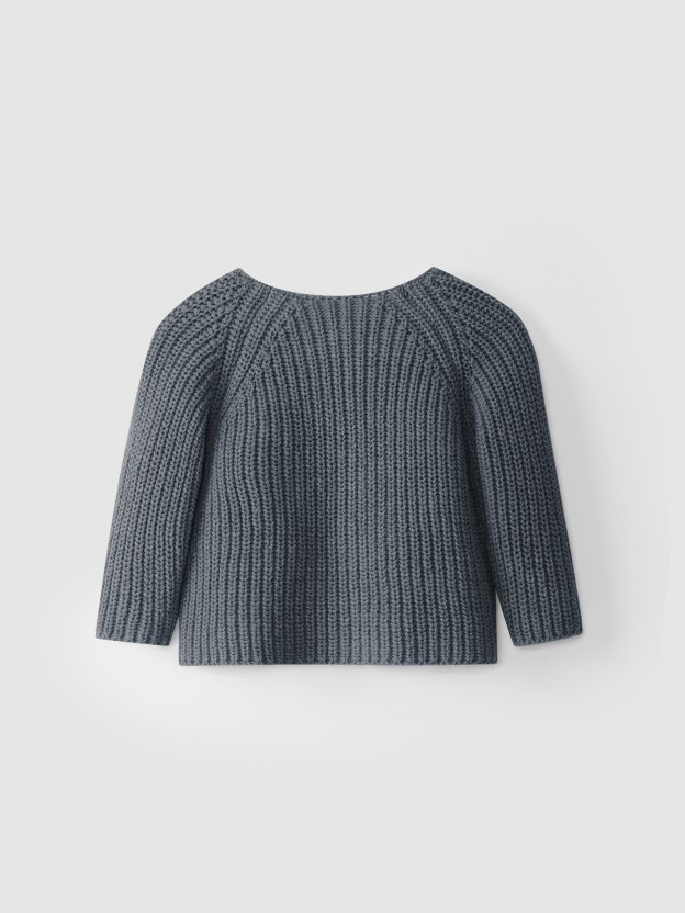 Gilet tricot coton / laine recycl�s