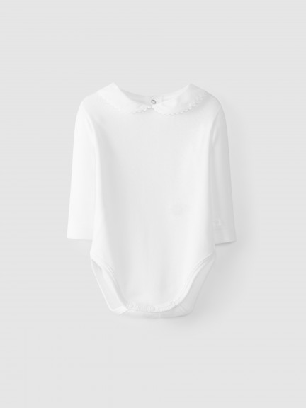 Body cuello Peter Pan Reborde