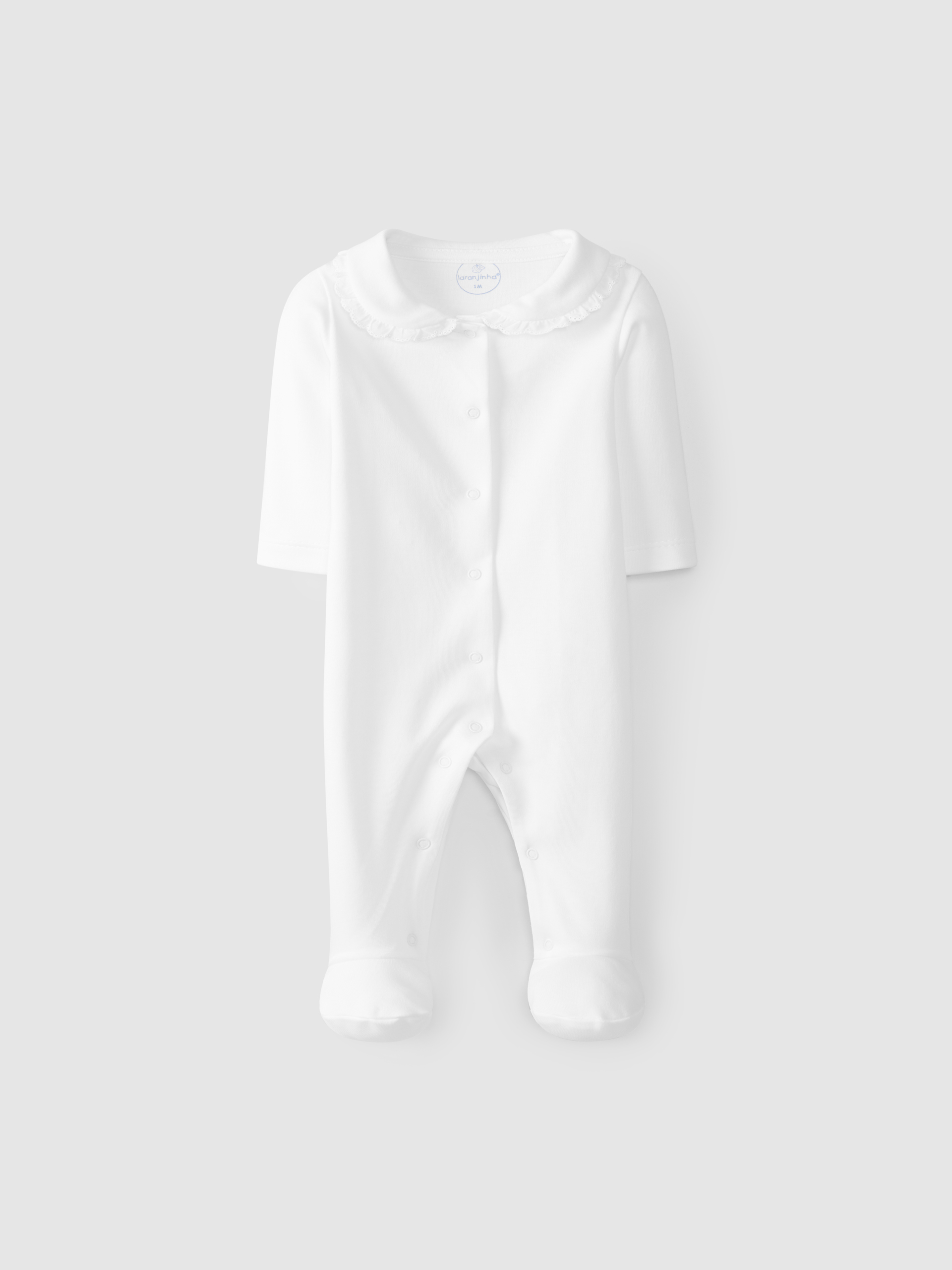 Babygrow with lace collar
