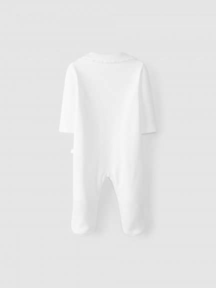Babygrow with lace collar Babygrow with lace collar