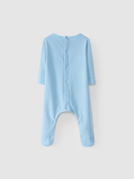 Organic cotton babygrow without collar Organic cotton babygrow without collar