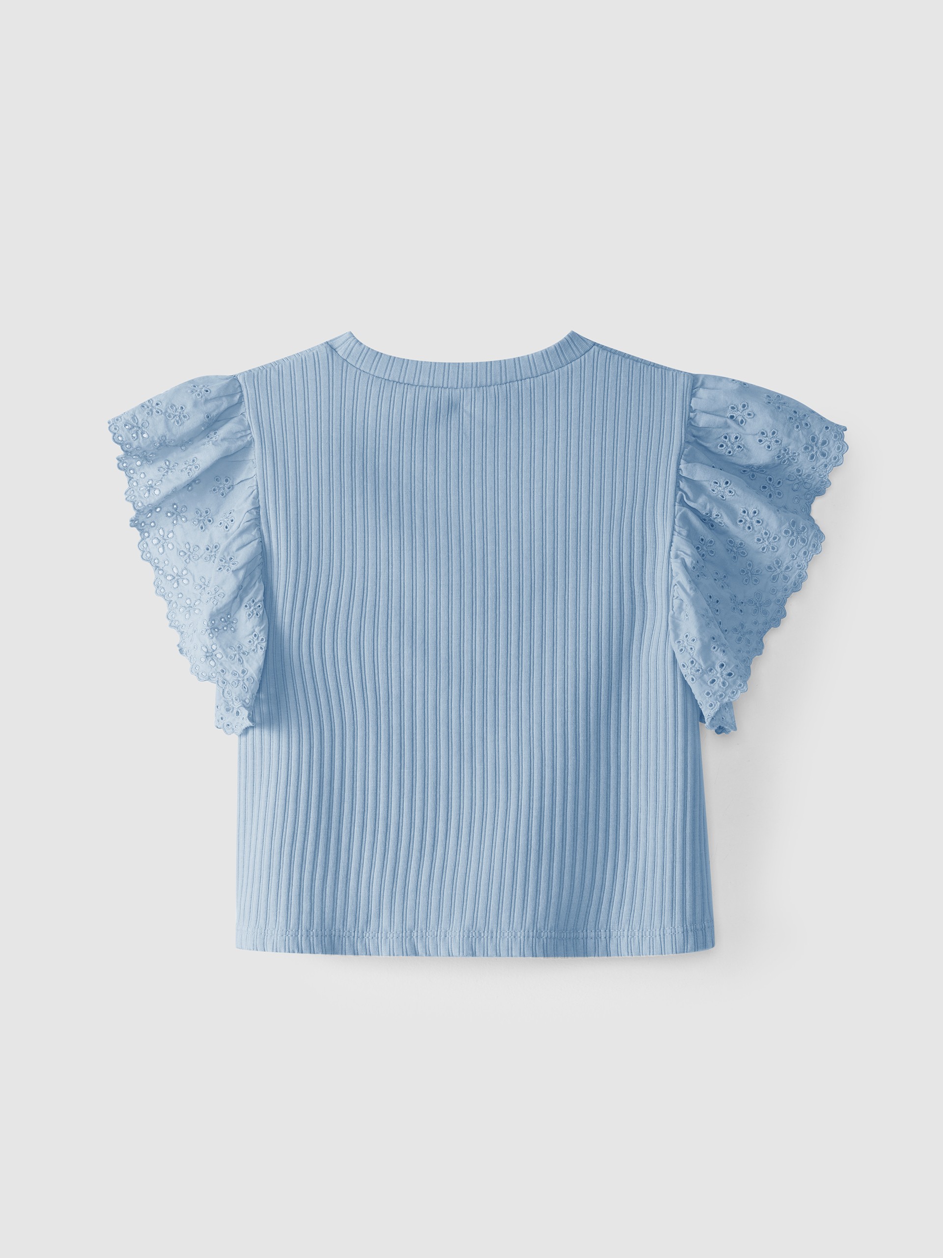 T-shirt à manches brodées