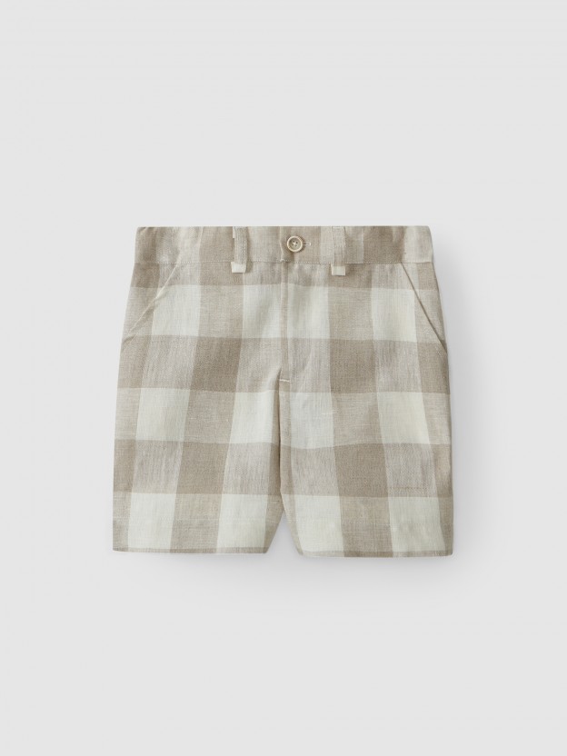 Pantalones cortos de lino Pantalones cortos de lino