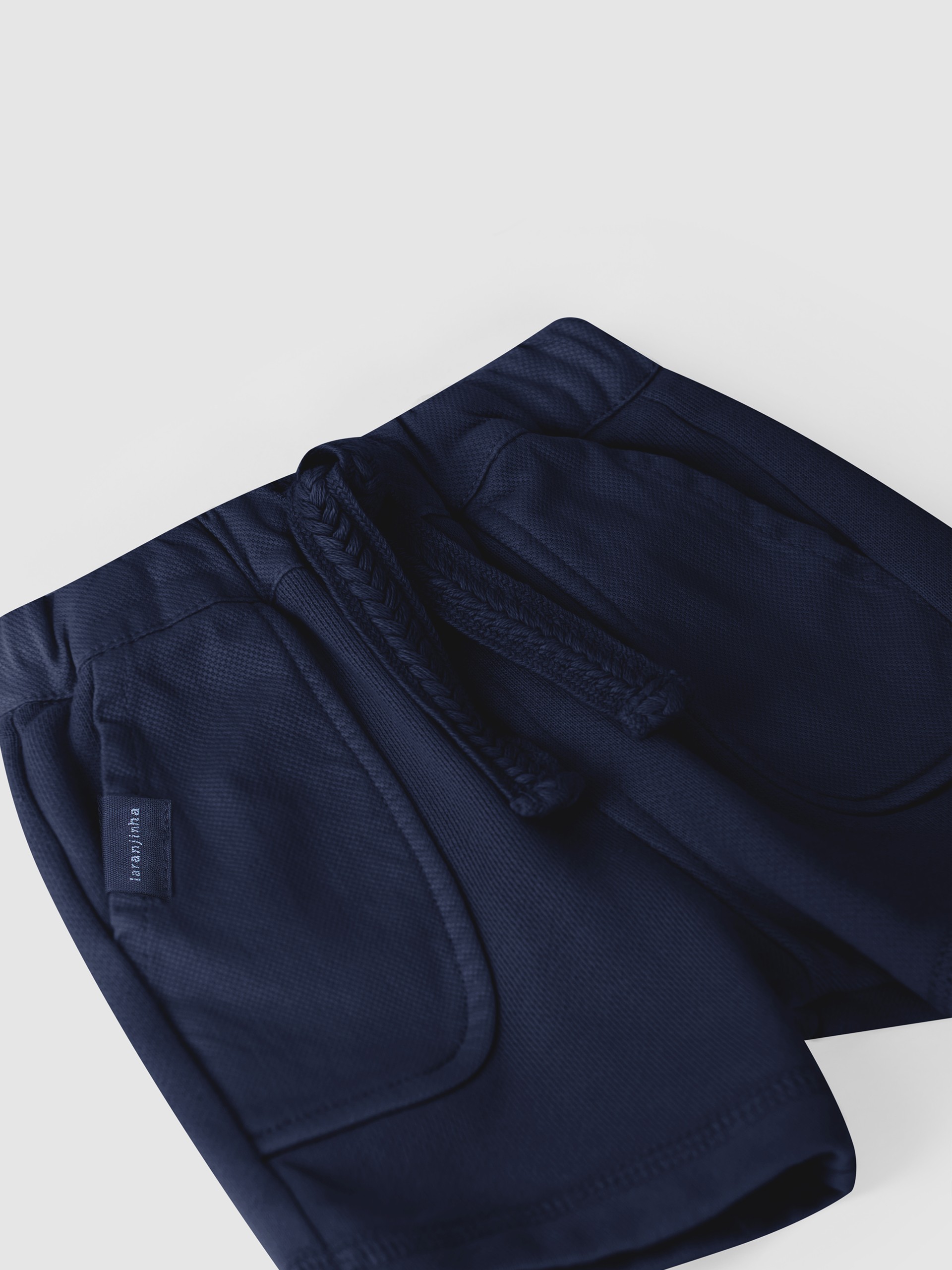 Cotton jersey pull-up shorts