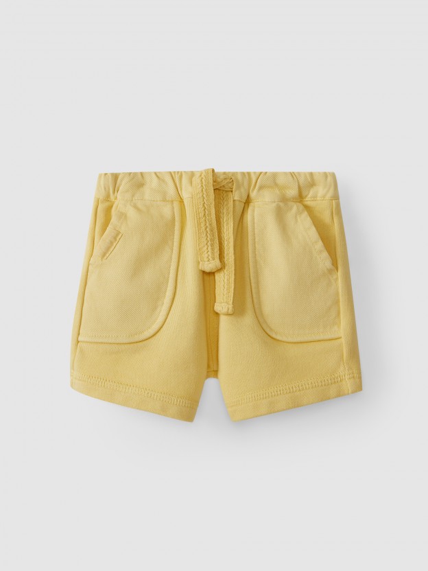 Cotton jersey pull-up shorts Cotton jersey pull-up shorts