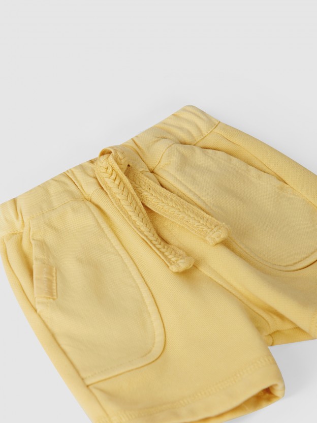 Cotton jersey pull-up shorts Cotton jersey pull-up shorts