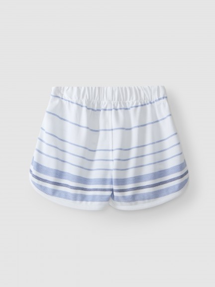 Striped piqué shorts Striped piqué shorts
