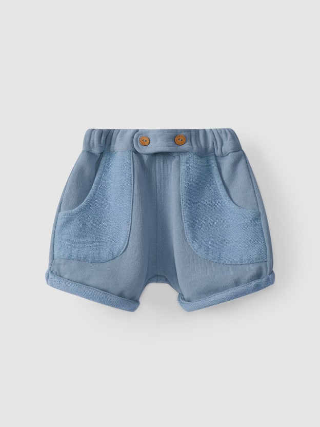 Cal��es em malha de algod�o pull-up