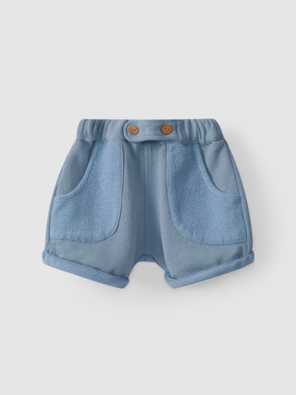 Short en maille de coton pull-up Short en maille de coton pull-up
