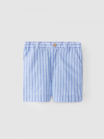 Striped fabric shorts Striped fabric shorts