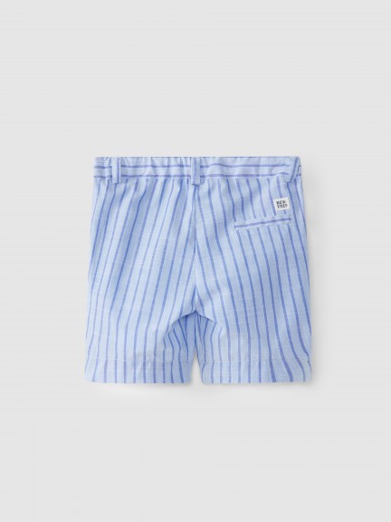 Striped fabric shorts Striped fabric shorts