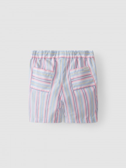 Striped pull-up shorts Striped pull-up shorts