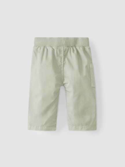 Pull-up twill pants Pull-up twill pants