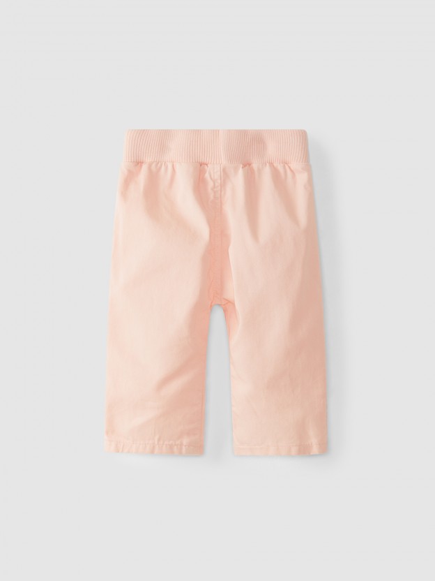 Pantalon en serg� pull-up