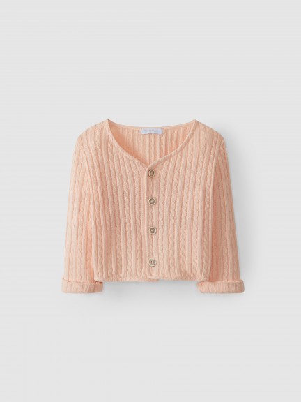 Gilet maille tress�e