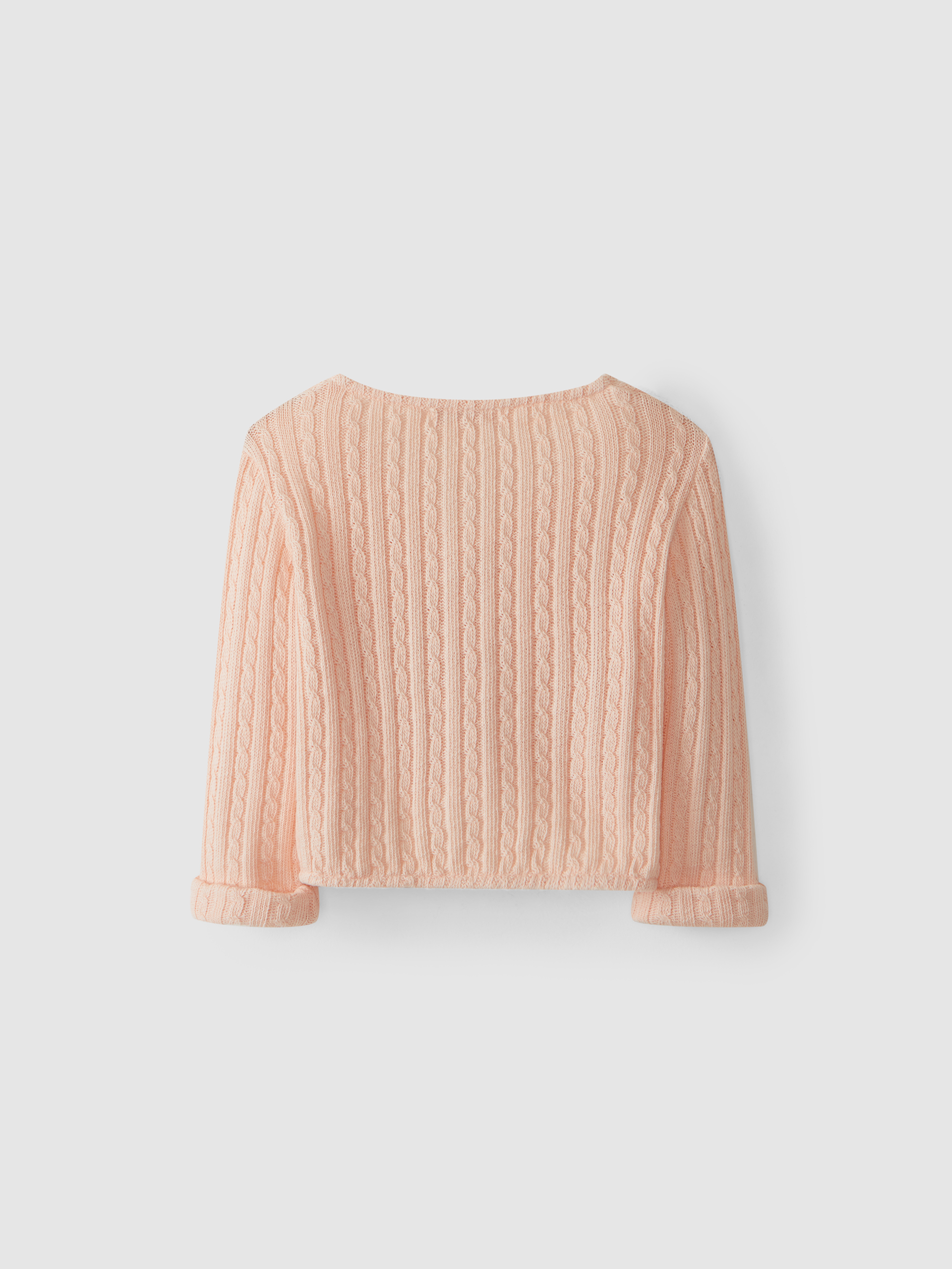 Chaqueta de tejido trenzado