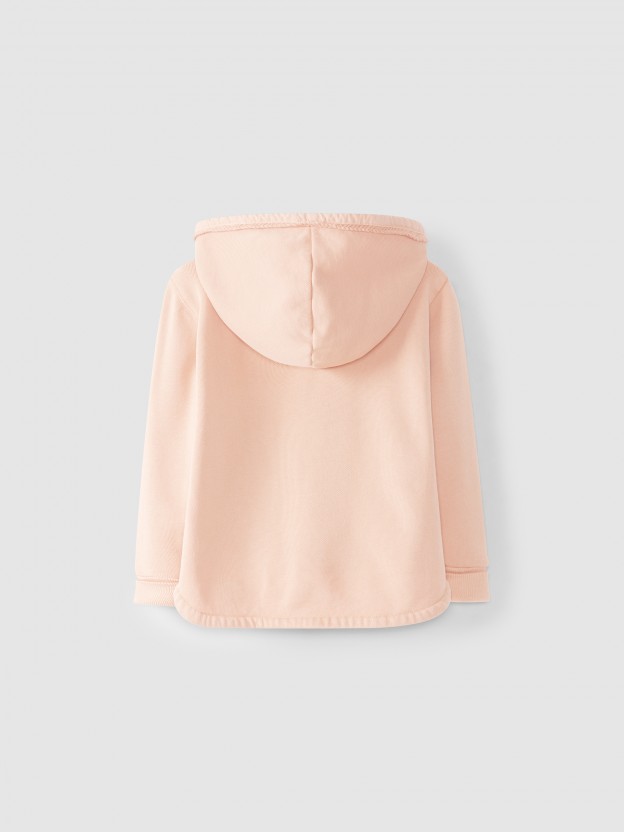Cotton jacket with hood Cotton jacket with hood
