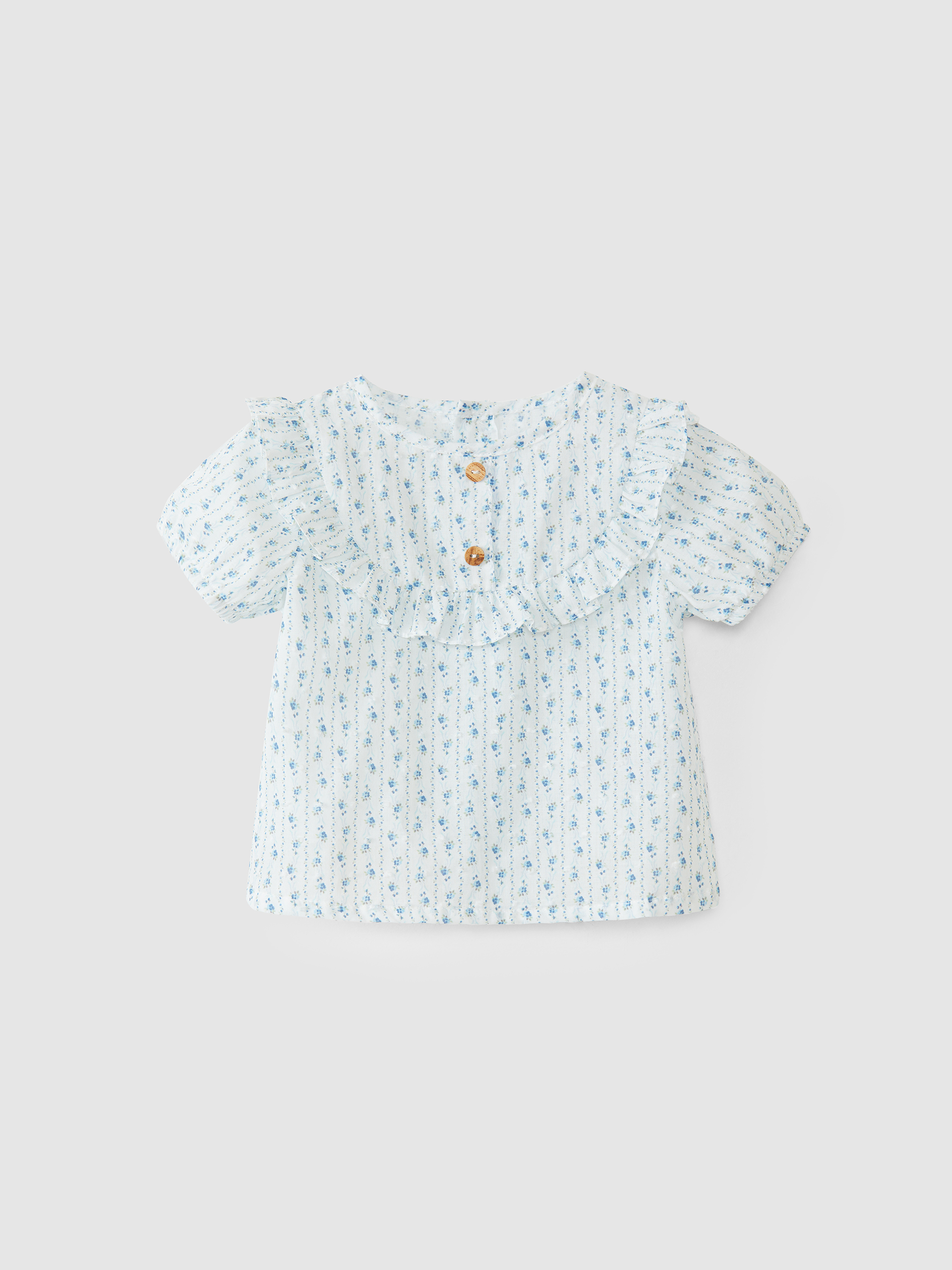Floral plumeti blouse